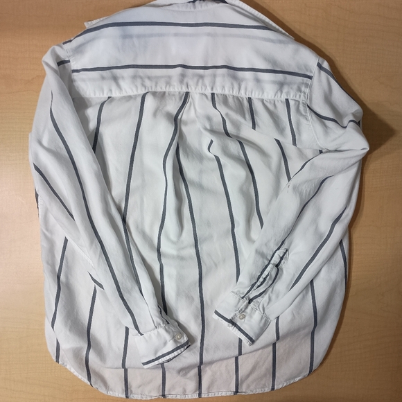 Grayson Grey and White Striped The Hero Button Down Shirt Size 02 Small - Picture 7 of 13